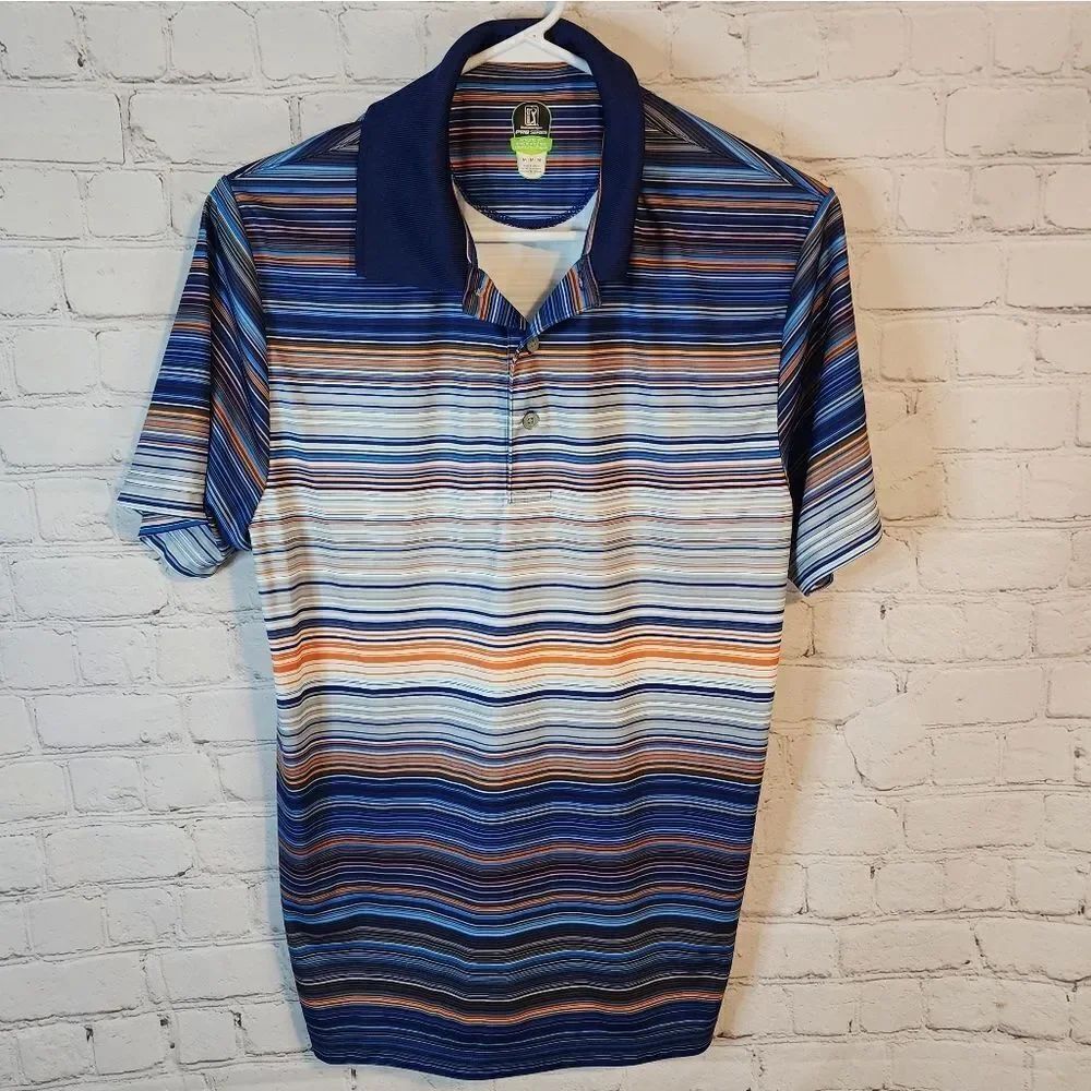 Men's PGA Tour Pro Series "Athletic Fit" golf polo shirt, size Medium